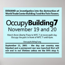 Occupy Building 7 Flyer Poster - Historic protest