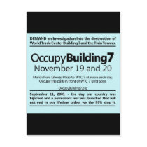 Occupy Building 7 World Trade Centre Protest Flyer