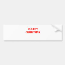 Occupy Christmas Bumper Stickers
