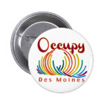 Occupy Des Moines Pinback Button