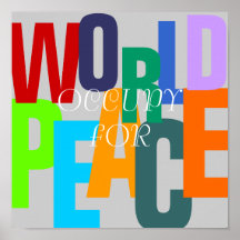 OCCUPY FOR WORLD PEACE POSTERS