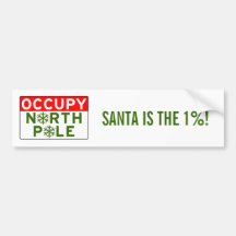 Occupy North Pole Bumper Sticker