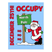 Occupy North Pole Postcard
