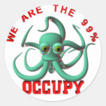 Occupy Octopus Stickers
