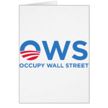 occupy wall street greeting card