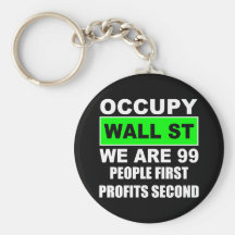 Occupy Wall Street Key Chain