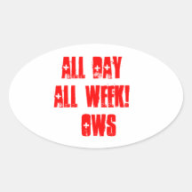 Occupy Wall Street Oval Stickers