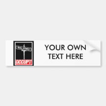 OCCUPY WALL STREET -.png Bumper Sticker