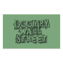 Occupy Wall Street Rectangle Sticker