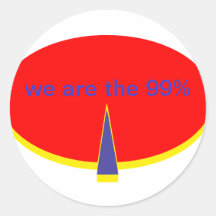 "occupy Wall Street we are the 99 percent" Stickers