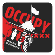 Occupy Wall Street: We are the 99% Square Sticker