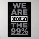 Occupy Wallstreet / We Are The 99% Poster