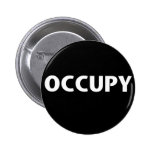 Occupy (White on Black) Buttons
