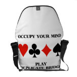 Occupy Your Mind Play Duplicate Bridge Card Suits Courier Bags