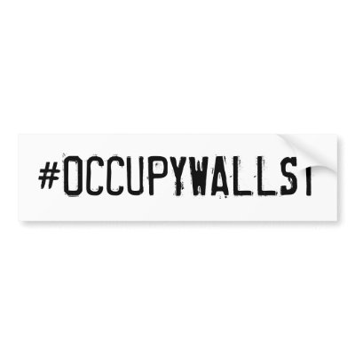 #occupywallst Bumper Stickers