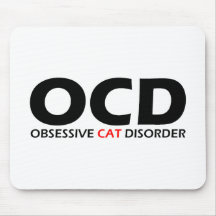 OCD - Désordre obsédant de chat Tapis De Souris