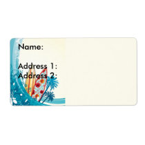 Ocean and Surf Board labels