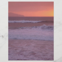 Océan au coucher du soleil prospectus personnalisés
