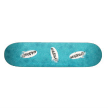 Ocean blue  argh skateboard deck