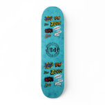 Ocean blue dude skate board deck