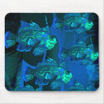 OCEAN BLUE FISH MOUSE PAD