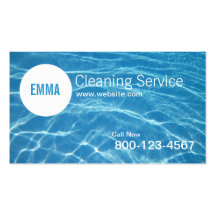 Ocean Blue House Cleaning Service business card