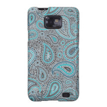 Ocean Blue paisley Samsung Galaxy SII Cover