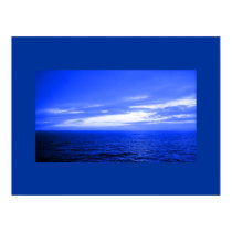 Ocean Blue Sky Print Poster posters