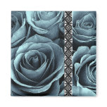 OCEAN BLUE Wedding Rose Bouquet with Lace magnets