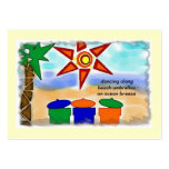 OCEAN BREEZE ACEO HAIKU ART TRADING CARD BUSINESS CARD TEMPLATE