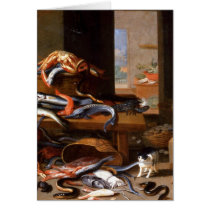 Ocean catches still life - Jan van Kessel cards