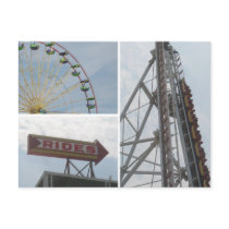 Ocean City Boardwalk Rides Post Cards