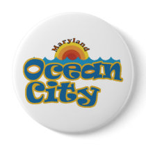 Ocean City. Pinback Button