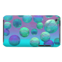 Ocean Dreams - Aqua and Violet Ocean Fantasy iPod Touch Cases