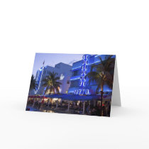 Ocean Drive, South Beach, Miami Beach, 2 Greeting Card