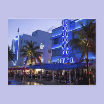 Ocean Drive, South Beach, Miami Beach, 2 postcards