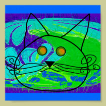 Ocean Fearing Cat 2009 posters