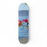 Ocean Flowers Water Boats Beaches Skate Deck