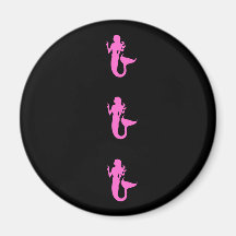 Ocean Glow_Pink Mermaid Magnet
