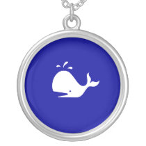Ocean Glow_White-on-Blue Whale necklace necklaces