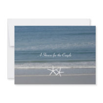 Ocean Love Starfish Wedding Shower Invitation
