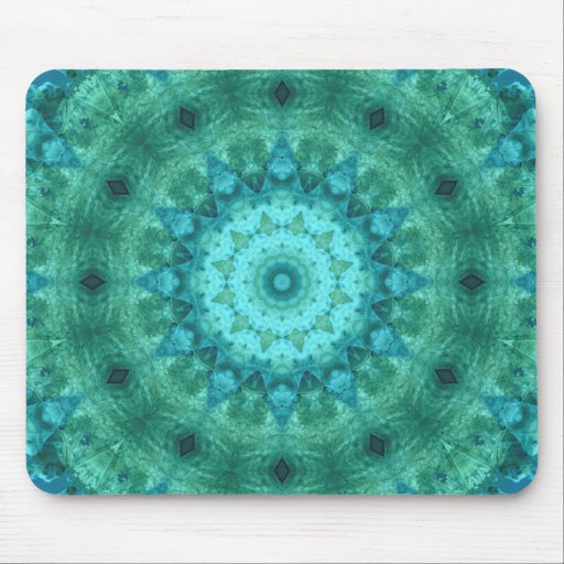Ocean Medallion Kaleidoscope Mouse Mats