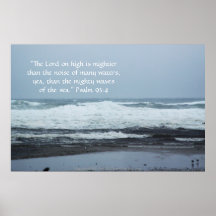 Ocean Overflow Print w/Scripture Verse