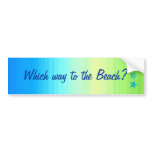 Ocean Paradise Summer Sun colors, template bumper stickers