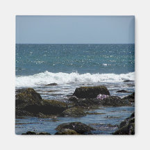 Ocean Rocks on Block Island Fridge Magnet