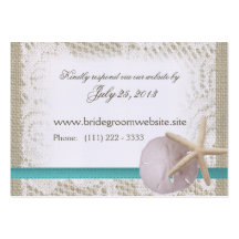 Ocean Romance Small Insert Card Business Card Template
