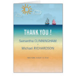 Ocean Sand Beach Theme Wedding Thank You Cards
