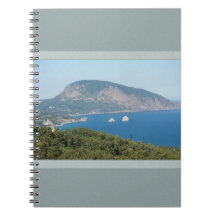 Ocean Scenery with Mountains Notebook