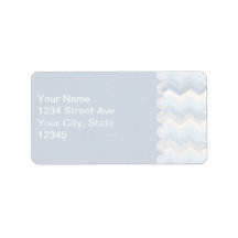 Ocean Shades Watercolor Chevron Personalized Address Labels