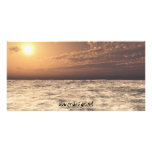 Ocean Sunset Photo Card